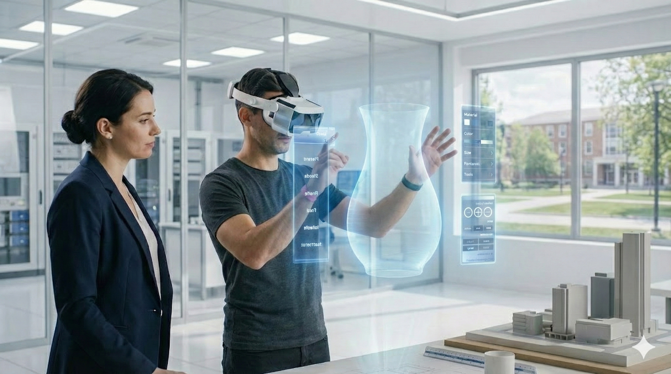 Experiencia Glassear AR - Diseñador trabajando con modelos 3D